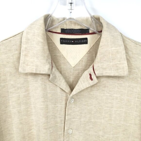 Tommy Hilfiger Men's L Button Down Cotton Shirt - Picture 2 of 10